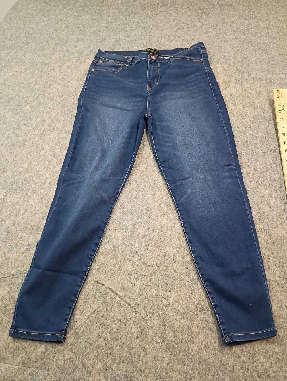 Rachel Roy Ankle Jeans Womens Size 12/31 Stretch Blue Denim Pre-owned .